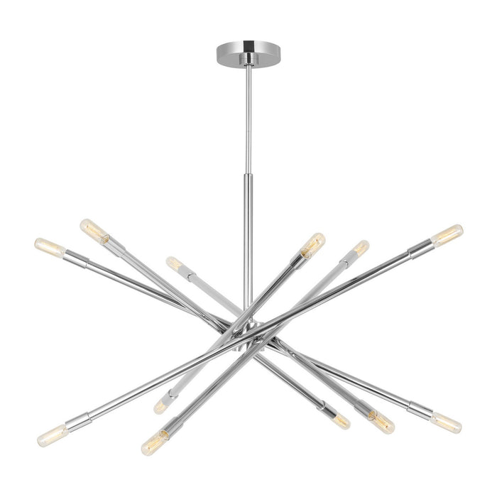 Myhouse Lighting Visual Comfort Studio - CC16612PN - 12 Light Chandelier - Eastyn - Polished Nickel