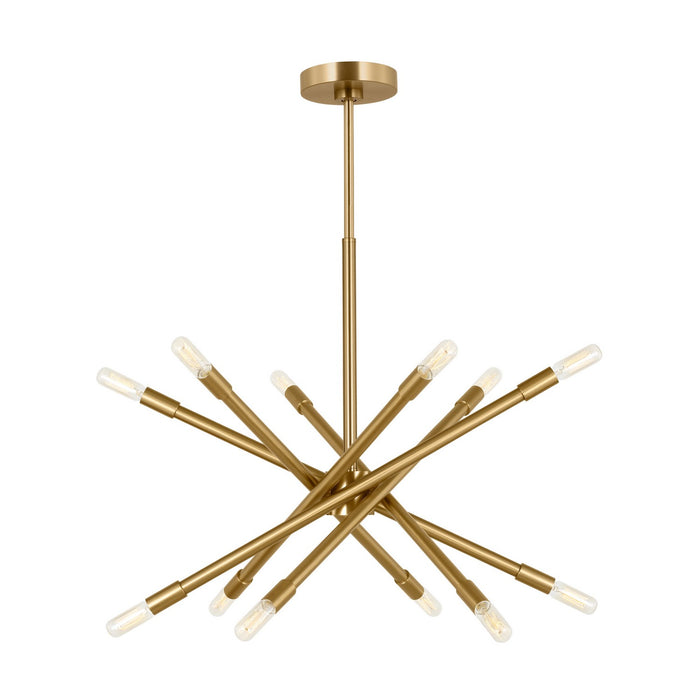 Myhouse Lighting Visual Comfort Studio - CC16712BBS - 12 Light Chandelier - Eastyn - Burnished Brass