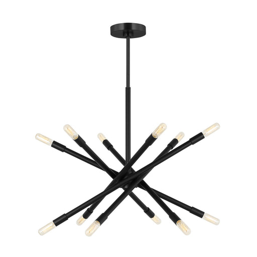 Myhouse Lighting Visual Comfort Studio - CC16712MBK - 12 Light Chandelier - Eastyn - Midnight Black