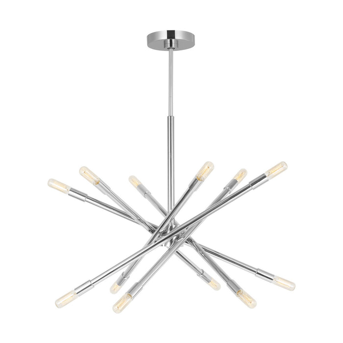 Myhouse Lighting Visual Comfort Studio - CC16712PN - 12 Light Chandelier - Eastyn - Polished Nickel