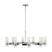 Myhouse Lighting Visual Comfort Studio - CC16810PN - Eight Light Chandelier - Geneva - Polished Nickel