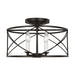 Myhouse Lighting Visual Comfort Studio - CF1134AI - Four Light Semi-Flush Mount - Beatrix - Aged Iron