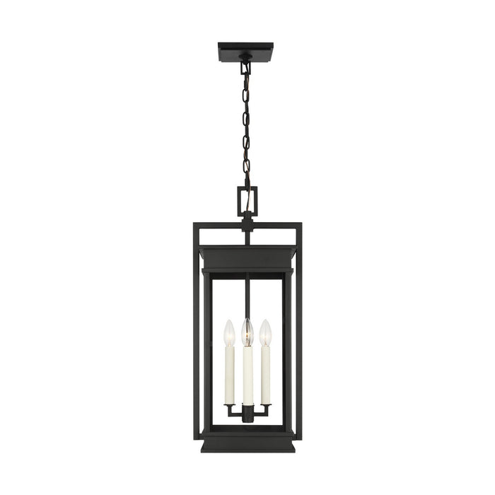 Myhouse Lighting Visual Comfort Studio - CO1534TXB - Four Light Outdoor Pendant - Cupertino - Textured Black