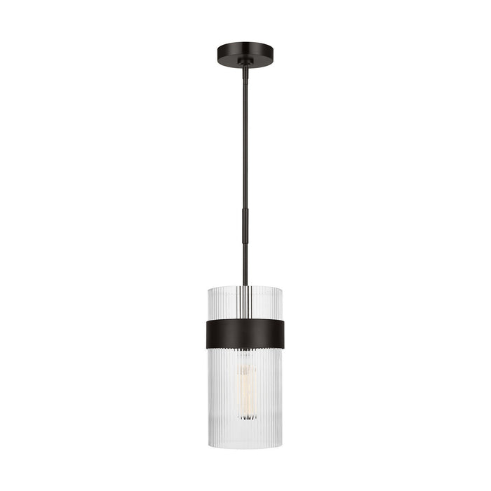 Myhouse Lighting Visual Comfort Studio - CP1171AI - One Light Pendant - Geneva - Aged Iron