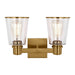 Myhouse Lighting Visual Comfort Studio - CV1032BBS - Two Light Bath Vanity - Alessa - Burnished Brass