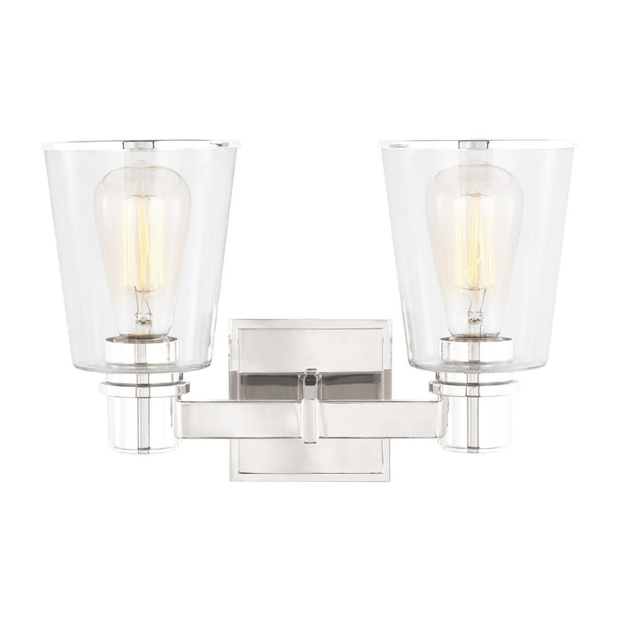 Myhouse Lighting Visual Comfort Studio - CV1032PN - Two Light Bath Vanity - Alessa - Polished Nickel