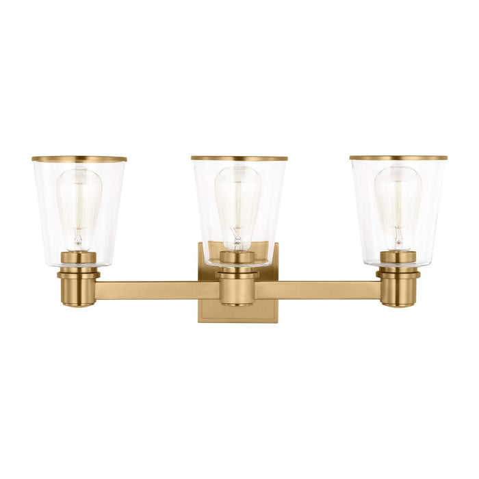 Myhouse Lighting Visual Comfort Studio - CV1033BBS - Three Light Bath Vanity - Alessa - Burnished Brass