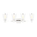 Myhouse Lighting Visual Comfort Studio - CV1034PN - Four Light Bath Vanity - Alessa - Polished Nickel