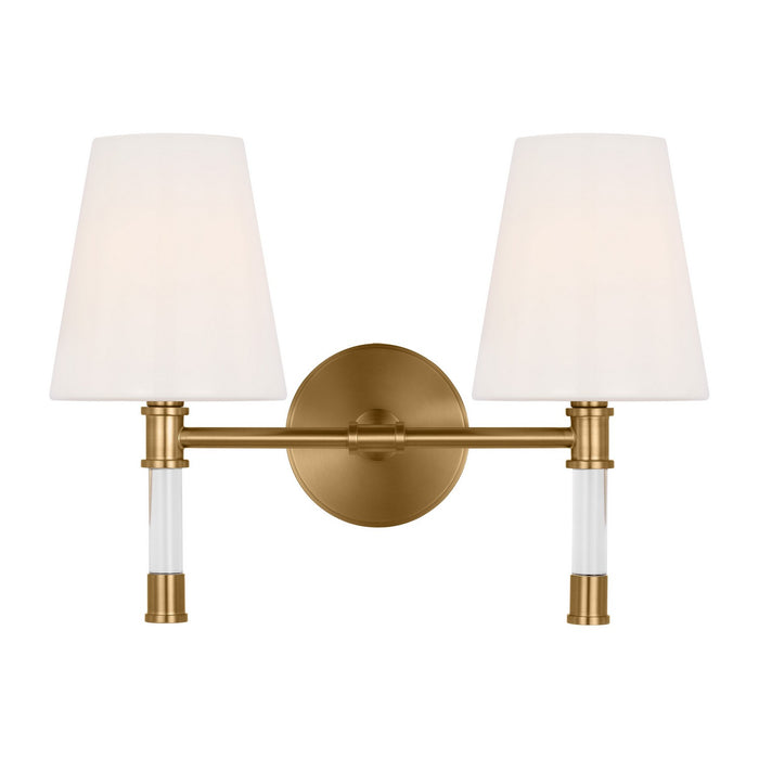 Myhouse Lighting Visual Comfort Studio - CV1052BBS - Two Light Bath Vanity - Hanover - Burnished Brass