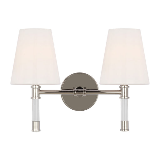 Myhouse Lighting Visual Comfort Studio - CV1052PN - Two Light Bath Vanity - Hanover - Polished Nickel