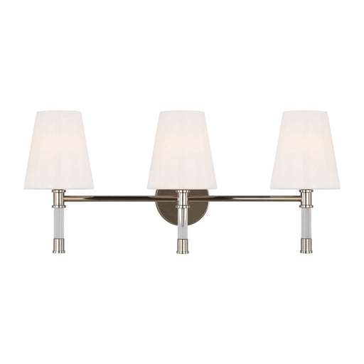 Myhouse Lighting Visual Comfort Studio - CV1053PN - Three Light Bath Vanity - Hanover - Polished Nickel