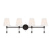 Myhouse Lighting Visual Comfort Studio - CV1054AI - Three Light Bath Vanity - Hanover - Aged Iron