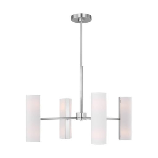 Myhouse Lighting Visual Comfort Studio - DJC1058BS - Eight Light Chandelier - Capalino - Brushed Steel