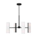 Myhouse Lighting Visual Comfort Studio - DJC1058MBK - Eight Light Chandelier - Capalino - Midnight Black