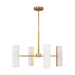 Myhouse Lighting Visual Comfort Studio - DJC1058SB - Eight Light Chandelier - Capalino - Satin Brass