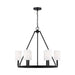 Myhouse Lighting Visual Comfort Studio - DJC1086MBK - Six Light Chandelier - Egmont - Midnight Black