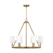 Myhouse Lighting Visual Comfort Studio - DJC1086SB - Six Light Chandelier - Egmont - Satin Brass