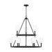 Myhouse Lighting Visual Comfort Studio - DJC1099MBK - Nine Light Chandelier - Egmont - Midnight Black