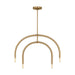 Myhouse Lighting Visual Comfort Studio - DJC1104SB - Four Light Chandelier - Hadden - Satin Brass