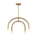 Myhouse Lighting Visual Comfort Studio - DJC1114SB - Four Light Chandelier - Hadden - Satin Brass