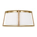 Myhouse Lighting Visual Comfort Studio - DJF1002SB - Two Light Flush Mount - Cortes - Satin Brass