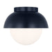 Myhouse Lighting Visual Comfort Studio - DJF1011NVY - One Light Flush Mount - Hyde - Navy