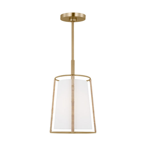 Myhouse Lighting Visual Comfort Studio - DJP1011SB - One Light Pendant - Cortes - Satin Brass