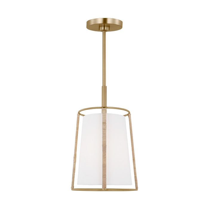 Myhouse Lighting Visual Comfort Studio - DJP1011SB - One Light Pendant - Cortes - Satin Brass