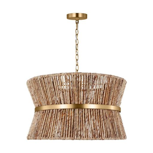 Myhouse Lighting Visual Comfort Studio - DJP1063SB - Three Light Pendant - Thurlo - Satin Brass