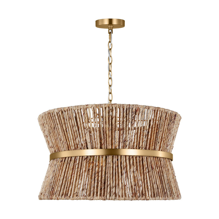 Myhouse Lighting Visual Comfort Studio - DJP1063SB - Three Light Pendant - Thurlo - Satin Brass