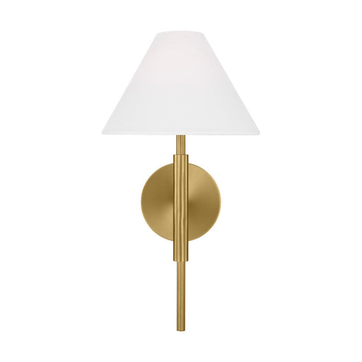 Myhouse Lighting Visual Comfort Studio - DJW1011SB - One Light Bath Vanity - Porteau - Satin Brass