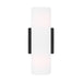 Myhouse Lighting Visual Comfort Studio - DJW1022MBK - Two Light Wall Sconce - Capalino - Midnight Black