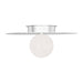 Myhouse Lighting Visual Comfort Studio - KF1021PN - One Light Flush Mount - Nodes - Polished Nickel