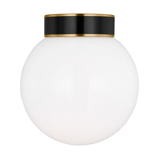 Myhouse Lighting Visual Comfort Studio - KSF1051BBSGBK - One Light Flush Mount - Monroe - Burnished Brass