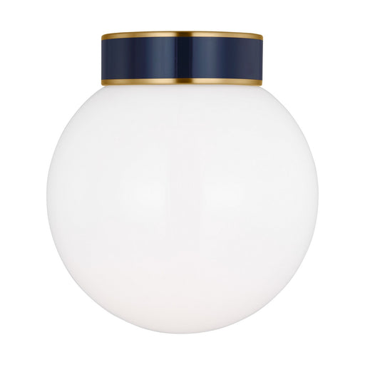 Myhouse Lighting Visual Comfort Studio - KSF1051BBSNVY - One Light Flush Mount - Monroe - Burnished Brass