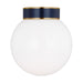 Myhouse Lighting Visual Comfort Studio - KSF1051BBSNVY - One Light Flush Mount - Monroe - Burnished Brass