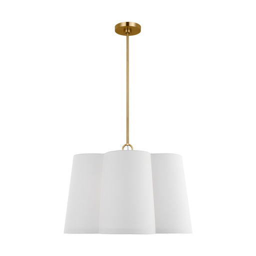 Myhouse Lighting Visual Comfort Studio - KSP1094BBS - Four Light Pendant - Bronte - Burnished Brass