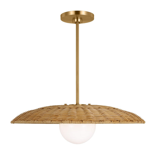 Myhouse Lighting Visual Comfort Studio - KSP1101BBS - One Light Pendant - Mari - Burnished Brass