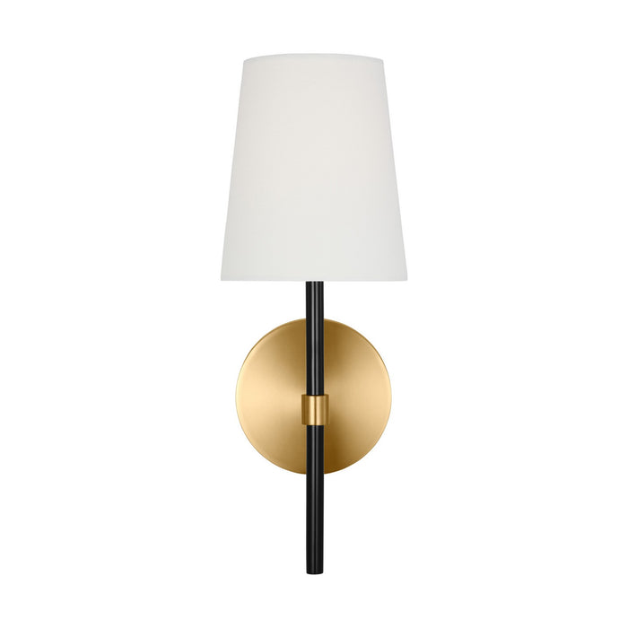 Myhouse Lighting Visual Comfort Studio - KSW1081BBSGBK - One Light Wall Sconce - Monroe - Burnished Brass