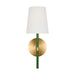 Myhouse Lighting Visual Comfort Studio - KSW1081BBSGRN - One Light Wall Sconce - Monroe - Burnished Brass