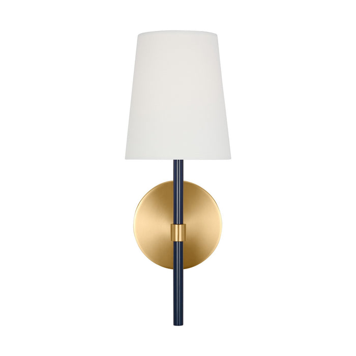 Myhouse Lighting Visual Comfort Studio - KSW1081BBSNVY - One Light Wall Sconce - Monroe - Burnished Brass