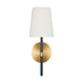 Myhouse Lighting Visual Comfort Studio - KSW1081BBSNVY - One Light Wall Sconce - Monroe - Burnished Brass