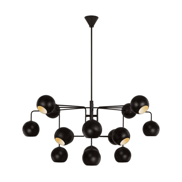 Myhouse Lighting Visual Comfort Studio - LXC10016AI - 16 Light Chandelier - Chaumont - Aged Iron