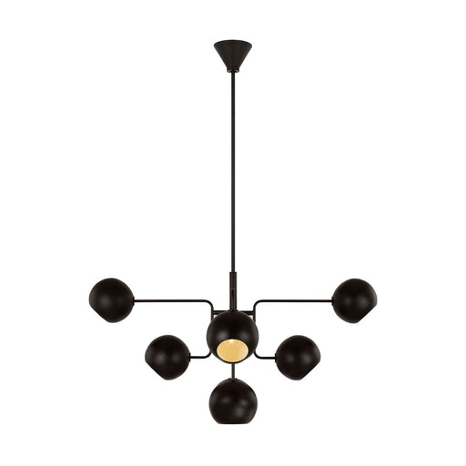 Myhouse Lighting Visual Comfort Studio - LXC1018AI - Eight Light Chandelier - Chaumont - Aged Iron