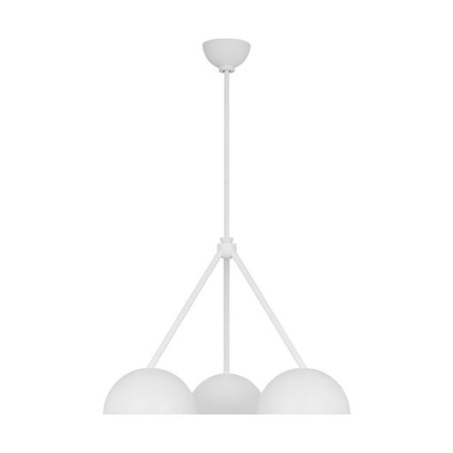 Myhouse Lighting Visual Comfort Studio - LXC1043CPST - Three Light Chandelier - Beaunay - Cast Plaster