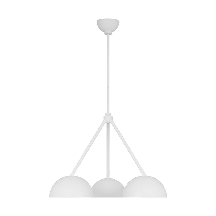 Myhouse Lighting Visual Comfort Studio - LXC1043CPST - Three Light Chandelier - Beaunay - Cast Plaster