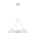 Myhouse Lighting Visual Comfort Studio - LXC1043CPST - Three Light Chandelier - Beaunay - Cast Plaster