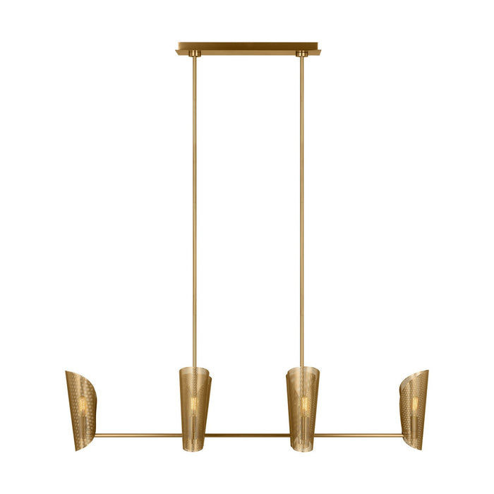 Myhouse Lighting Visual Comfort Studio - LXC1066BBS - Six Light Chandelier - Plivot - Burnished Brass