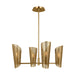 Myhouse Lighting Visual Comfort Studio - LXC1074BBS - Four Light Chandelier - Plivot - Burnished Brass