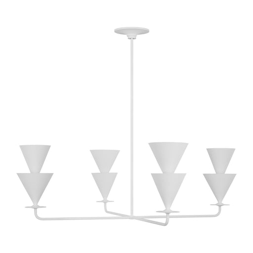 Myhouse Lighting Visual Comfort Studio - LXC1114CPST - Four Light Chandelier - Cornet - Cast Plaster